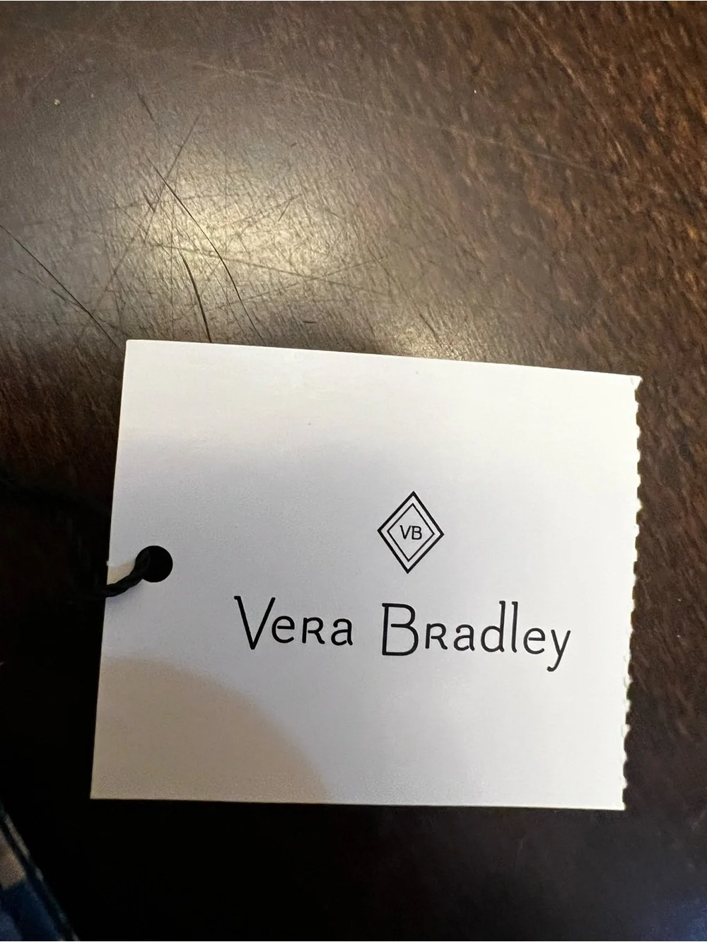 Vera Bradley Navy and Blue Plaid ID Badge Holder with Reel